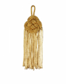 BD FE/037 FIOCCO CANUTTIGLIA ORO INOX PER PIVIALE PIATTO METALLO VERNICIATO 60% VISCOSA 24% POL. 10% COTONE 6%