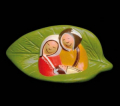 PR SP/050 PRESEPE FOGLIA PERU' cm 10x5,5 H CIRCA TERRACOTTA
