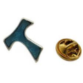 SP RR/003 TAU SMALTO CELESTE CON CLIPS A BOTTONE