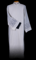 CC GM/016-TC CAMICE AVORIO 55%POL.45%COTONE CON BORDO ORGANZA LARGO