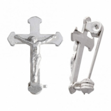 CR RF/036 CROCE CLERGYMAN IN ARGENTO TIT.800°/°° cm 2 CIRCA