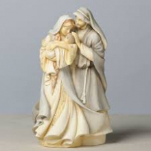 PR AD/129 FOUNDATION - HOLY FAMILY cm 23 h CIRCA